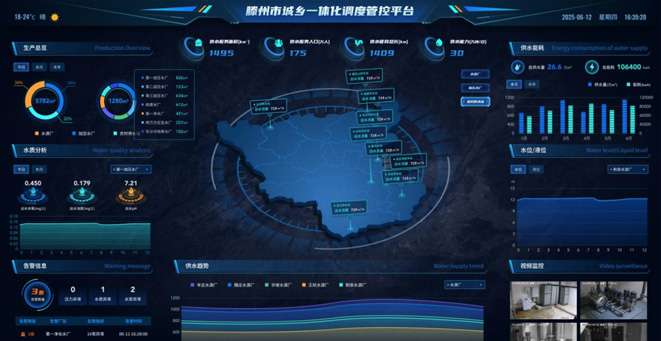 城鄉(xiāng)一體化供水調(diào)度管理平臺(tái)